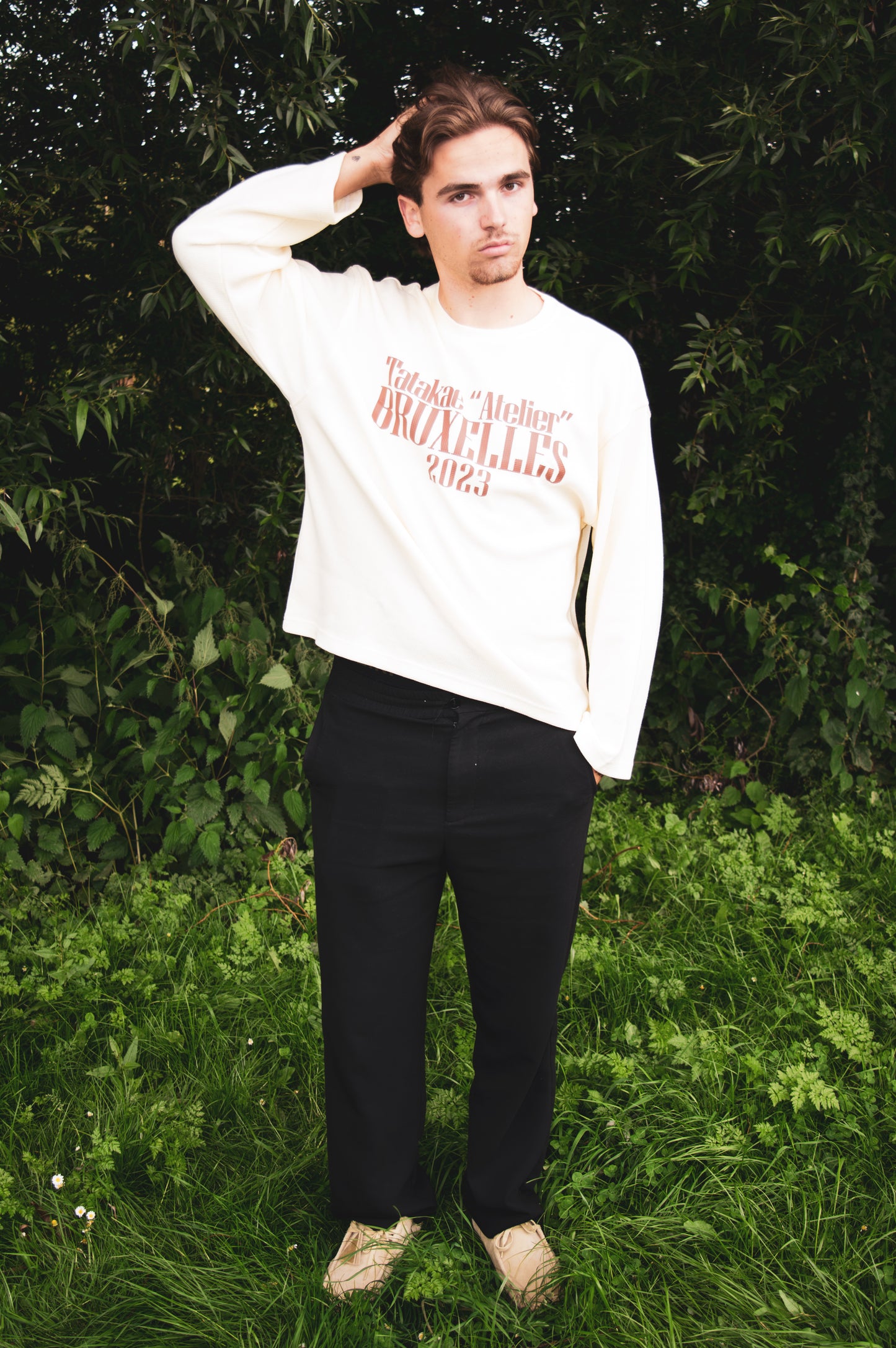 Tatakae waffle knit longsleeve